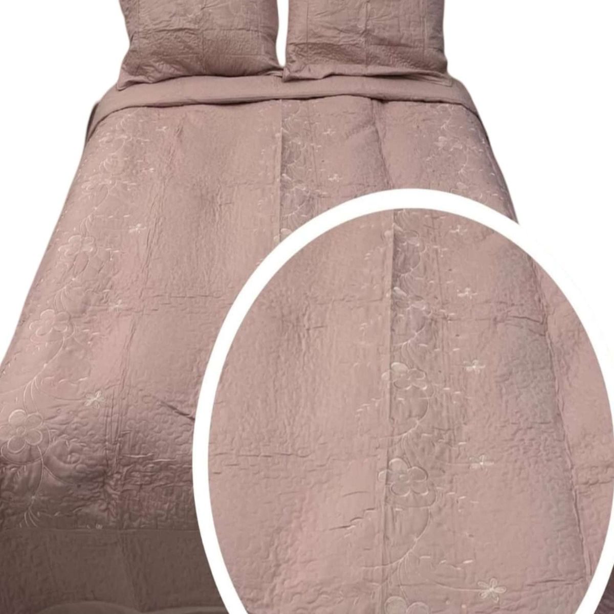 GENERICO - CUBRECAMA BORDADO 2 PLAZAS