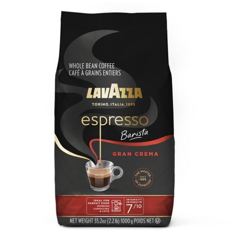 LAVAZZA - Lavazza Espresso Barista Gran Crema Cafe 1kg Grano Entero.