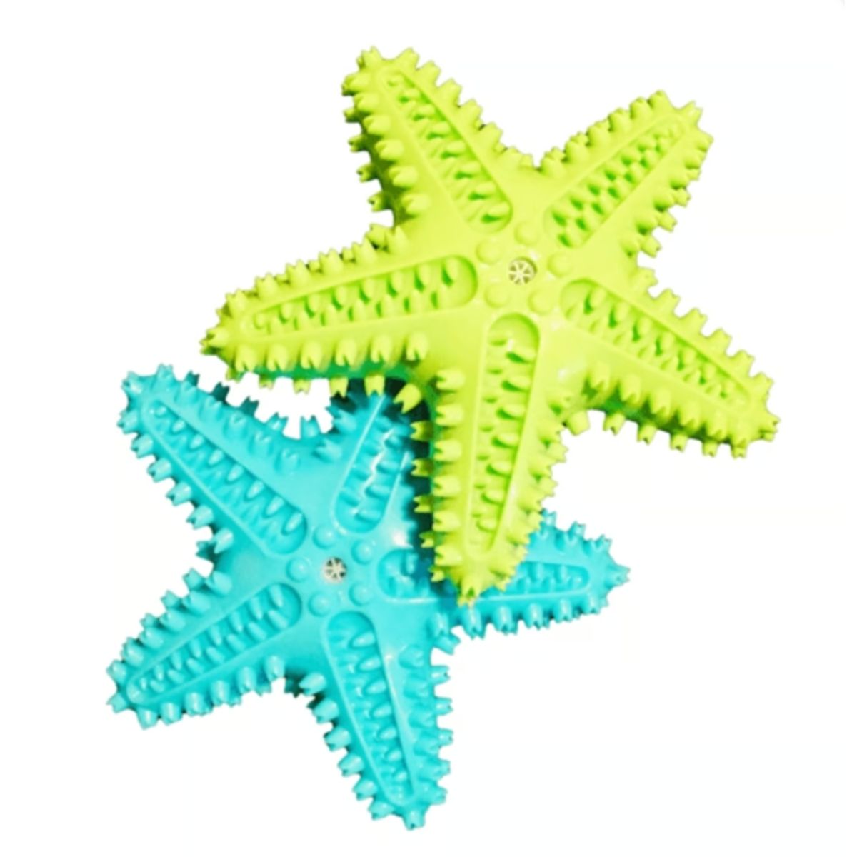 GENERICO - Estrella De Goma Resistente Para Perros Limpia Dientes