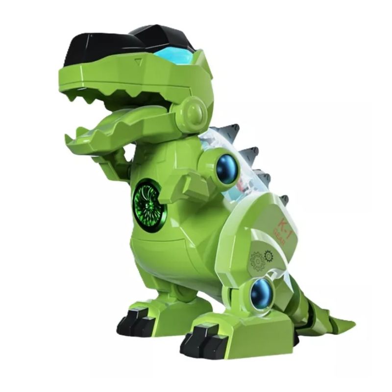 GENERICO - Juguete Dinosaurio Robot Mecánico Luces Sonido Y Movimiento