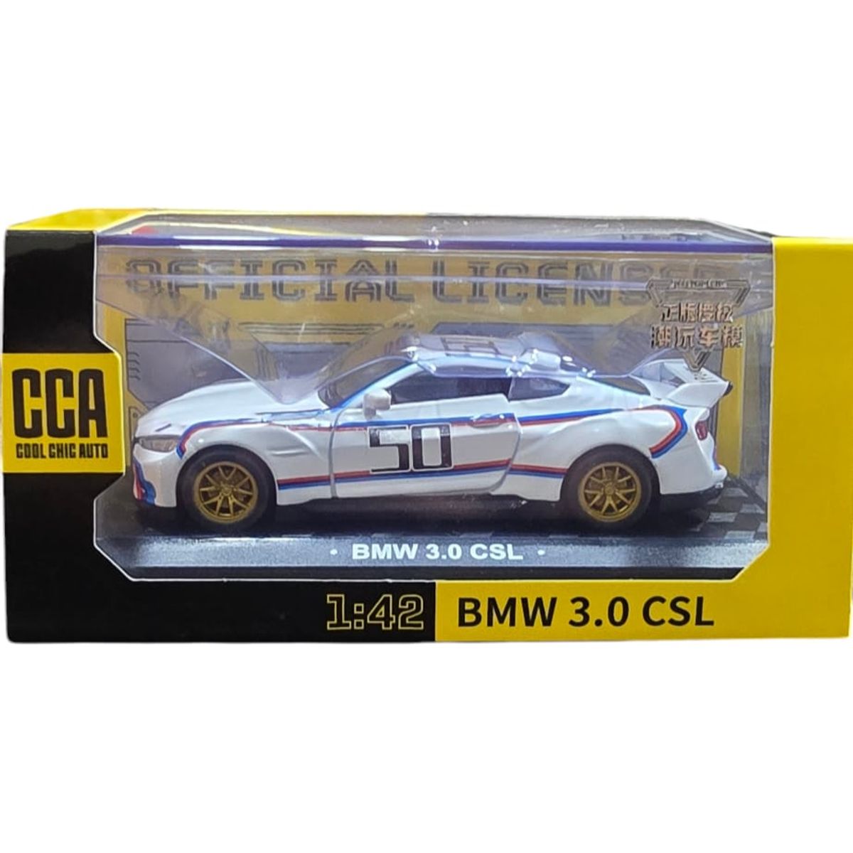 GENERICO - Autos Coleccion Bmw 3.0 CSL Escala 1 :42 Color blanco