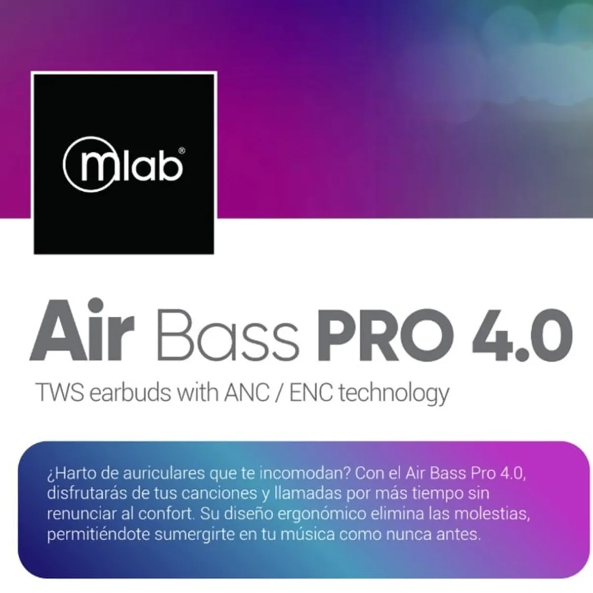 MLAB - Audifonos MLAB Air Bass PRO 4.0 Blanco Nexstore - 9367