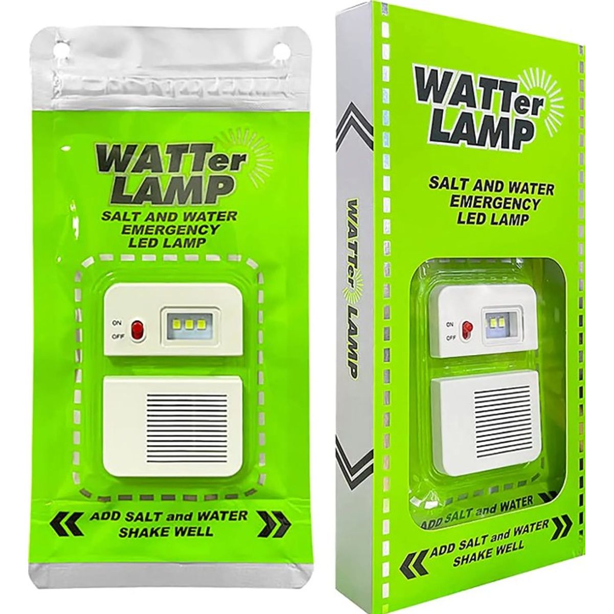 GENERICO - Lampara De Sal Led Luz Para Emergencia Camping Pesca 200hrs