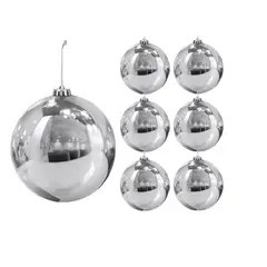 GENERICO - Pack 6 Esferas Navidad Bambalinas 6cm Adornos Para Arbolito