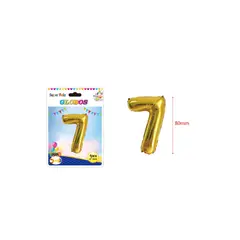 GENERICO - GLOBO NUMERO 7 80 MM 1 PCS