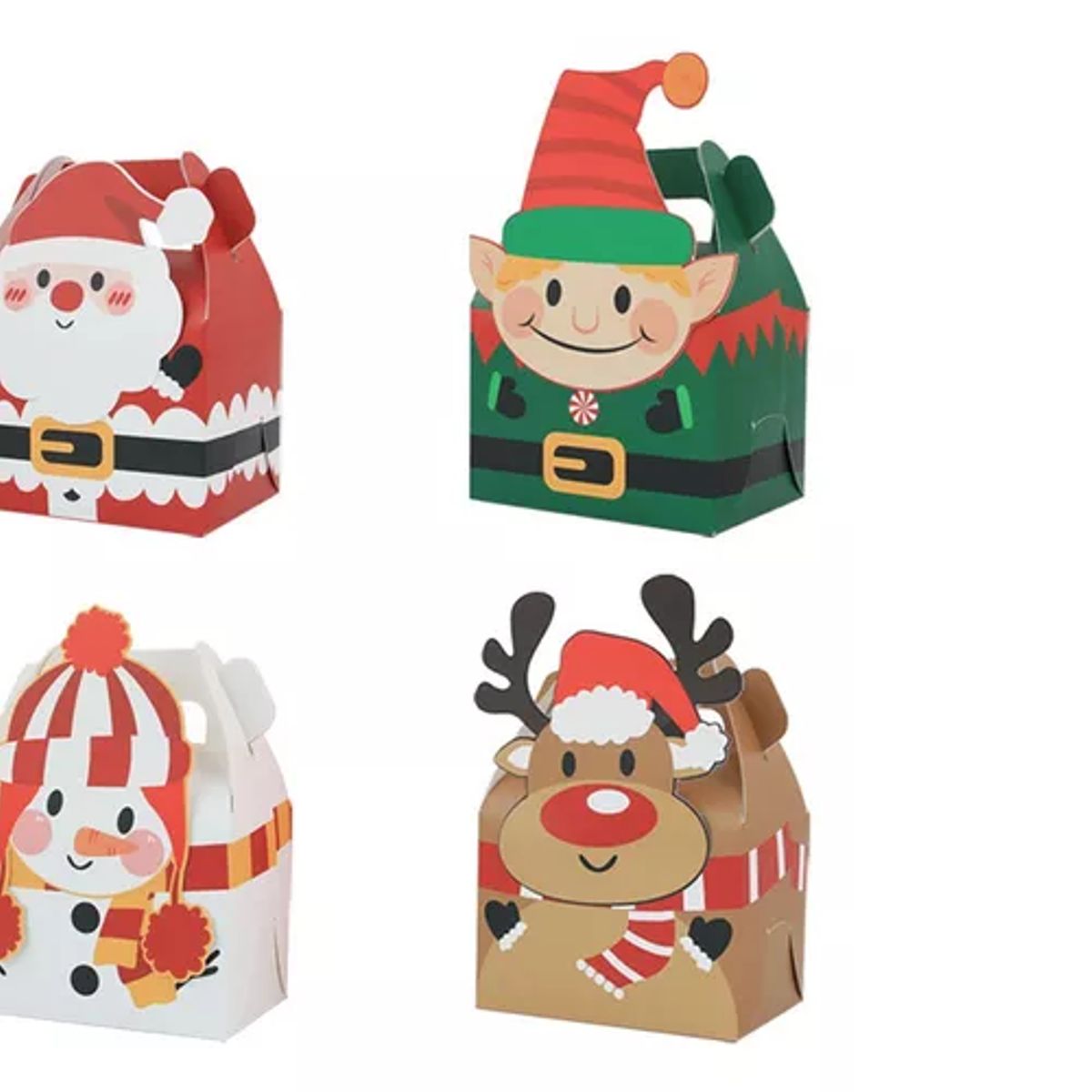 GENERICO - 24 Cajas Galletas Navidad Decoradas Regalo Dulces Recuerdos