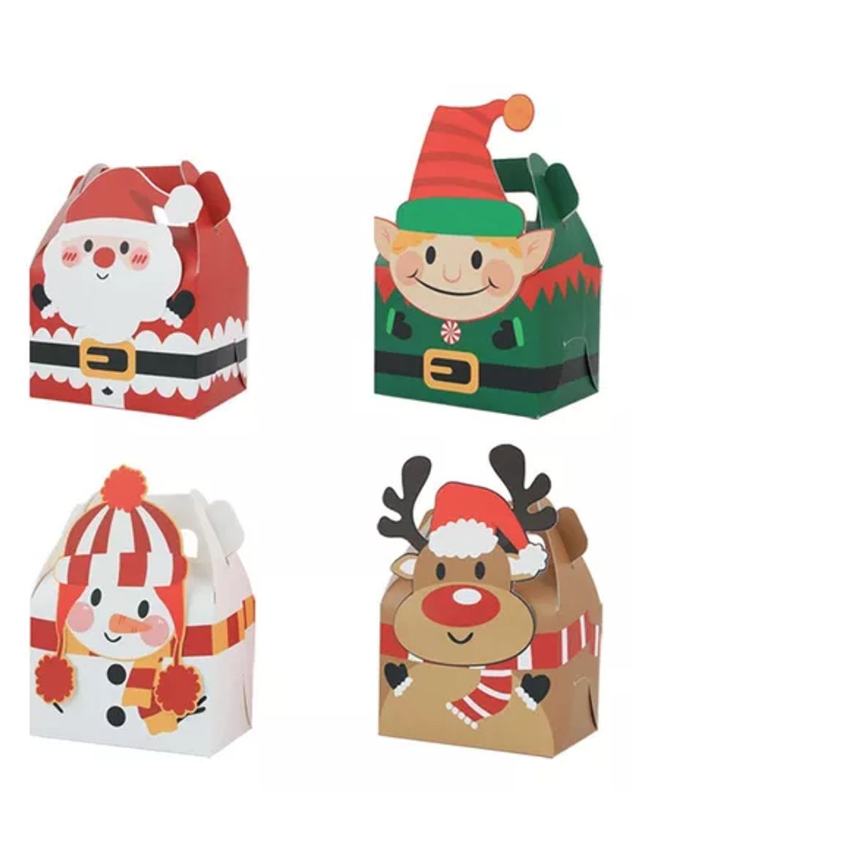 GENERICO - 24 Cajas Galletas Navidad Decoradas Regalo Dulces Recuerdos