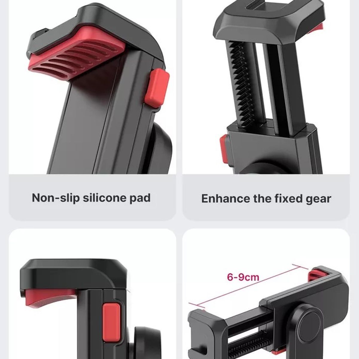 KUANGYE - Soporte Holder 360 Celular Abrazadera Zapata Fria