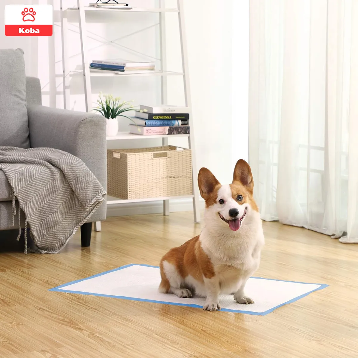 KOBA - 80 Pañales Sabanillas Entrenamiento Perro Talla L 60x60cm