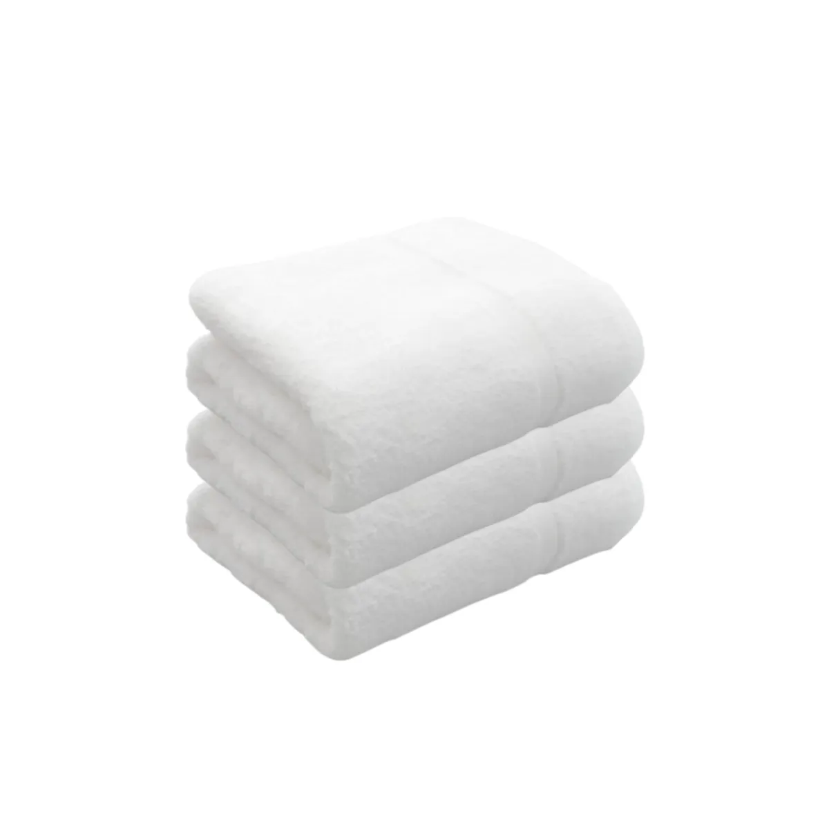 KARSTEN - Set 3 toallas de baño hoteleras 600gr 100% algodón blancas