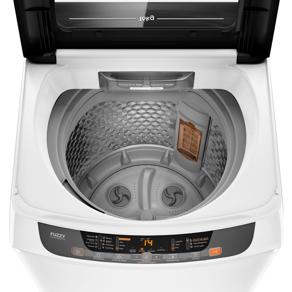 MADEMSA - Lavadora Automática Mademsa 16Kg Carga Superior Dispensador Disolución Máxima 16 BZG Blanca