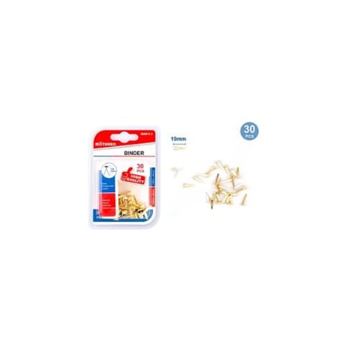 GENERICO - Chinche Mariposa 19 Mm 30 Pcs