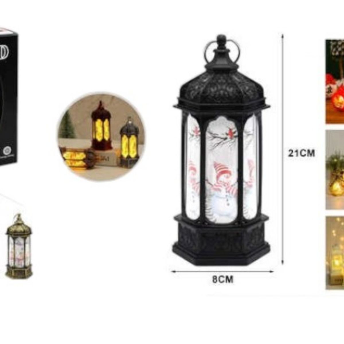 OEM - VELA DECORARIVA LED NAVIDEÑA 21 CM