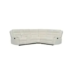 ECOMUSO - RECLINABLE SECCIONAL DAYTON 3PC CHENILLE BEIGE 8099
