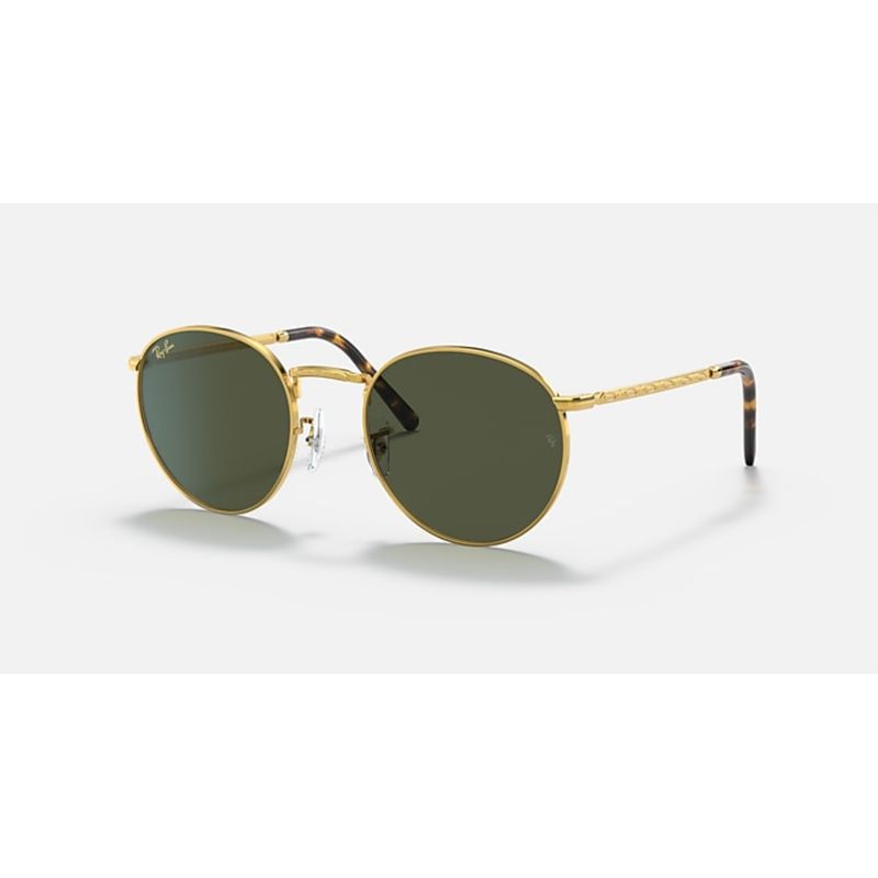 RAY BAN - Lentes de Sol Ray Ban New Round RB3637 Clásico dorado/verde 53-21