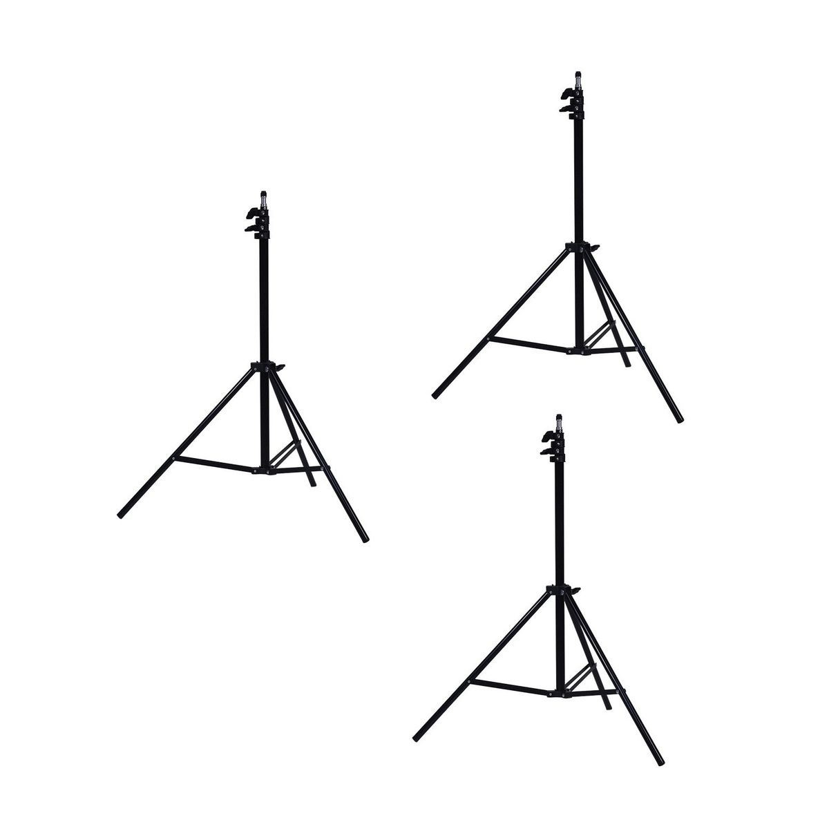 GENERICO - 3 ATRILES STAND PARA ESTUDIO FOTOGRÁFICO TRÍPODE 2 METROS