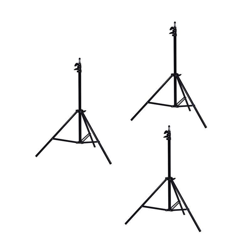 GENERICO - 3 ATRILES STAND PARA ESTUDIO FOTOGRÁFICO TRÍPODE 2 METROS