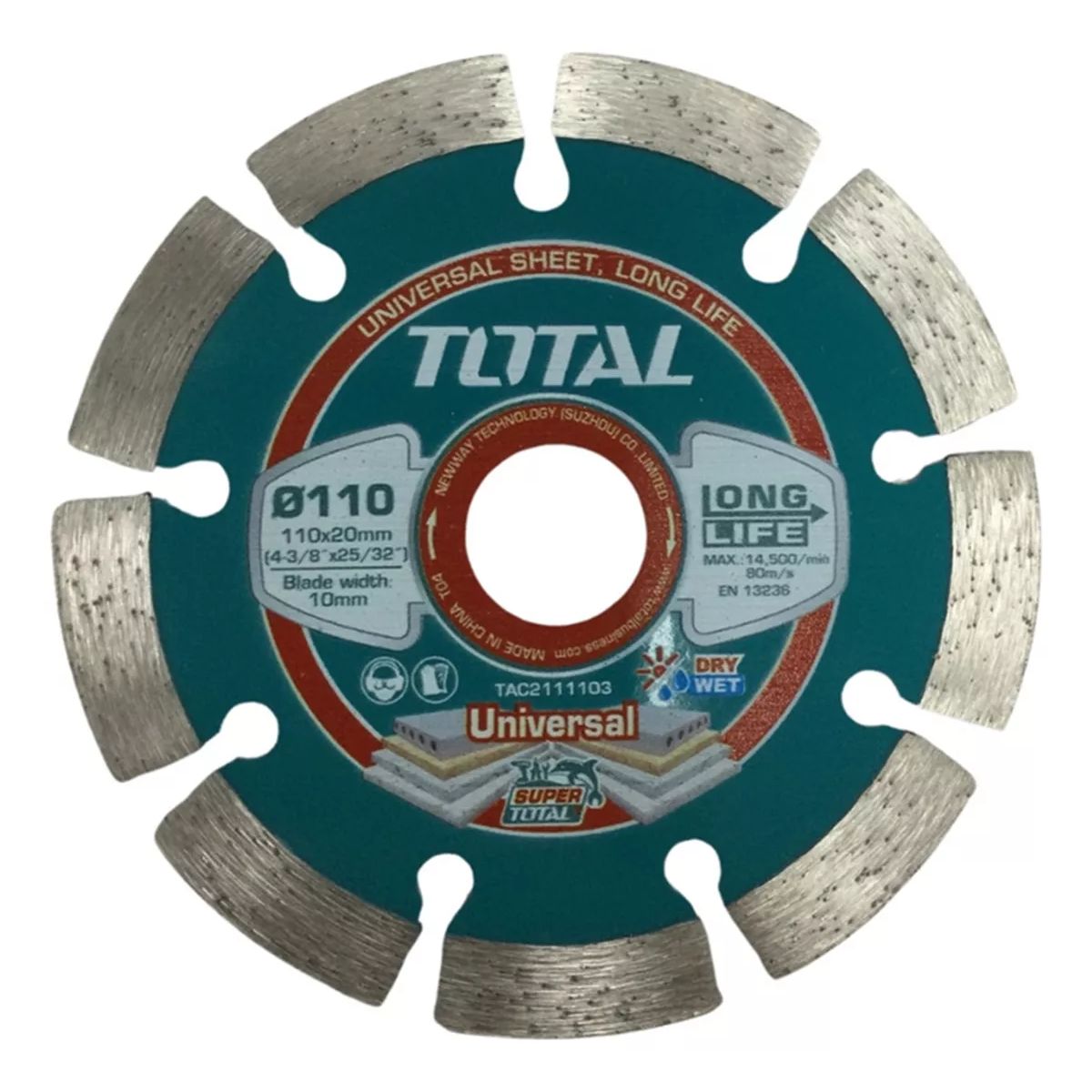 TOTAL TOOLS - Disco Diamantado Segmentado 110mm Total Tac2111103