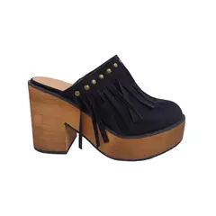 PAND G - Zapato Negro Plataforma Mujer