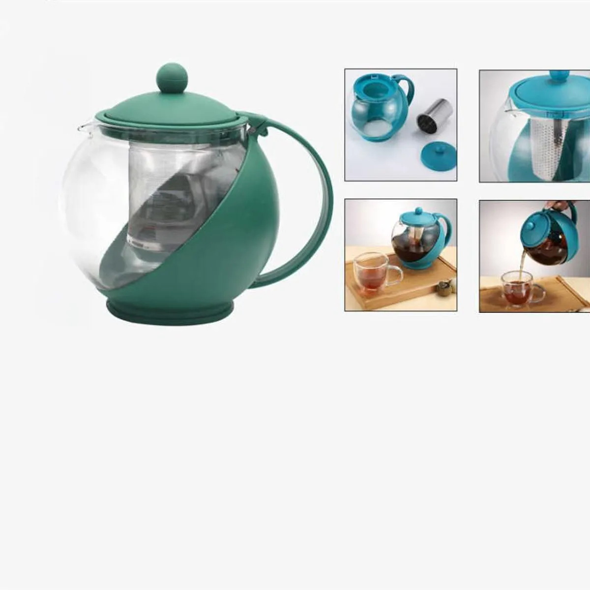 GENERICO - Tetera de Vidrio con Infusor