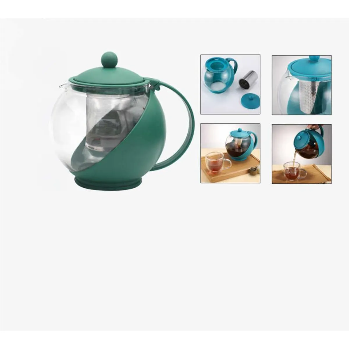 GENERICO - Tetera de Vidrio con Infusor