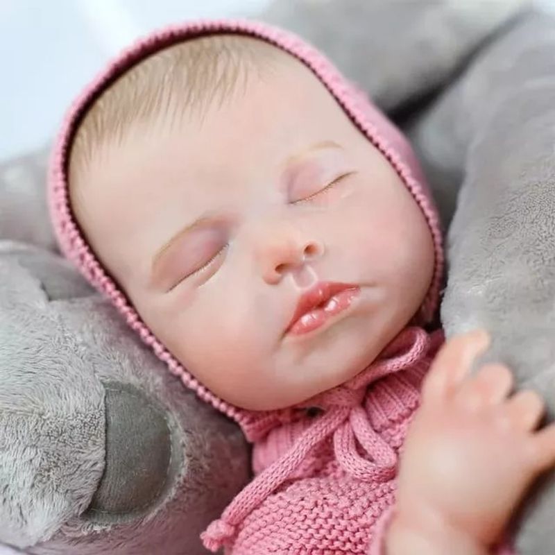 GENERICO - Muñeca Bebé Reborn Realista De Silicona 48 cm