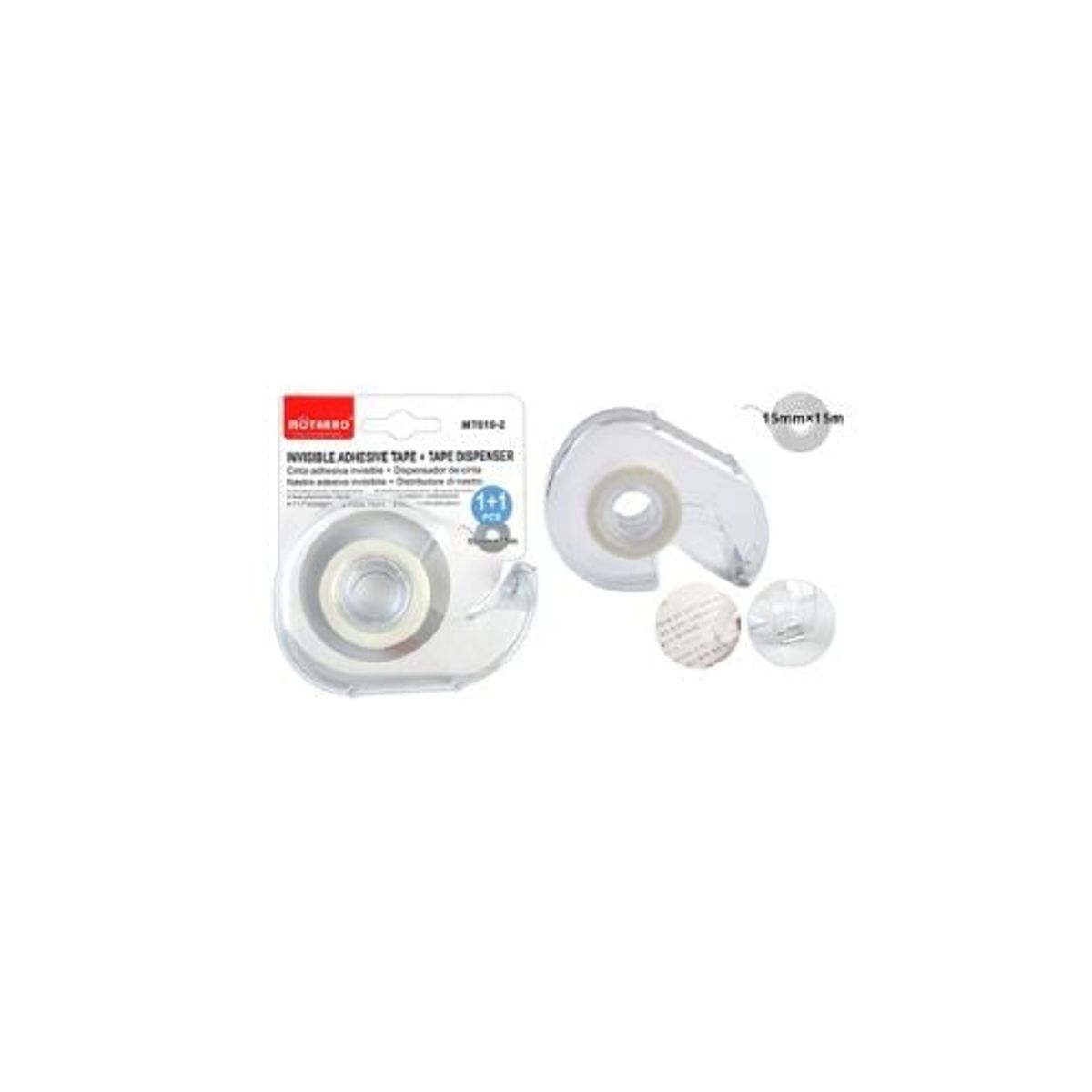 GENERICO - Cinta Adhesiva Invisible + Dispensador