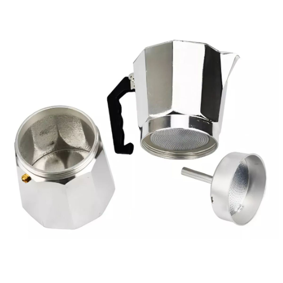 GENERICO - Cafetera Italiana 9 Tazas Cafetera Portatil Color Gris