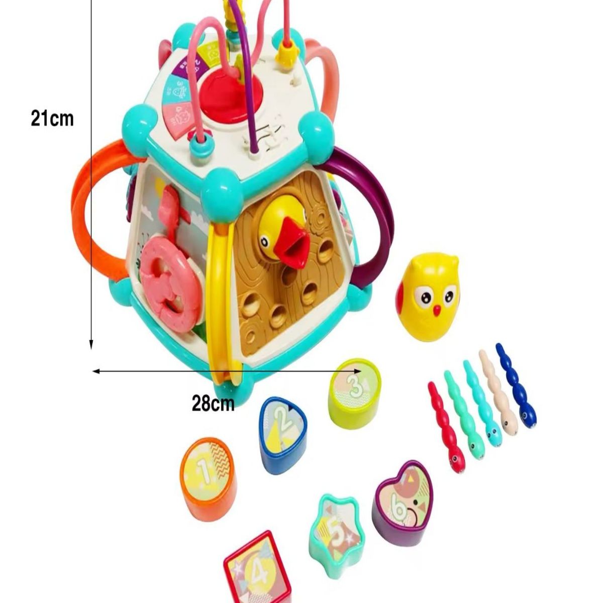GENERICO - Juguete Cubo Didáctico Mágico con Ábaco 7 en 1 28n1