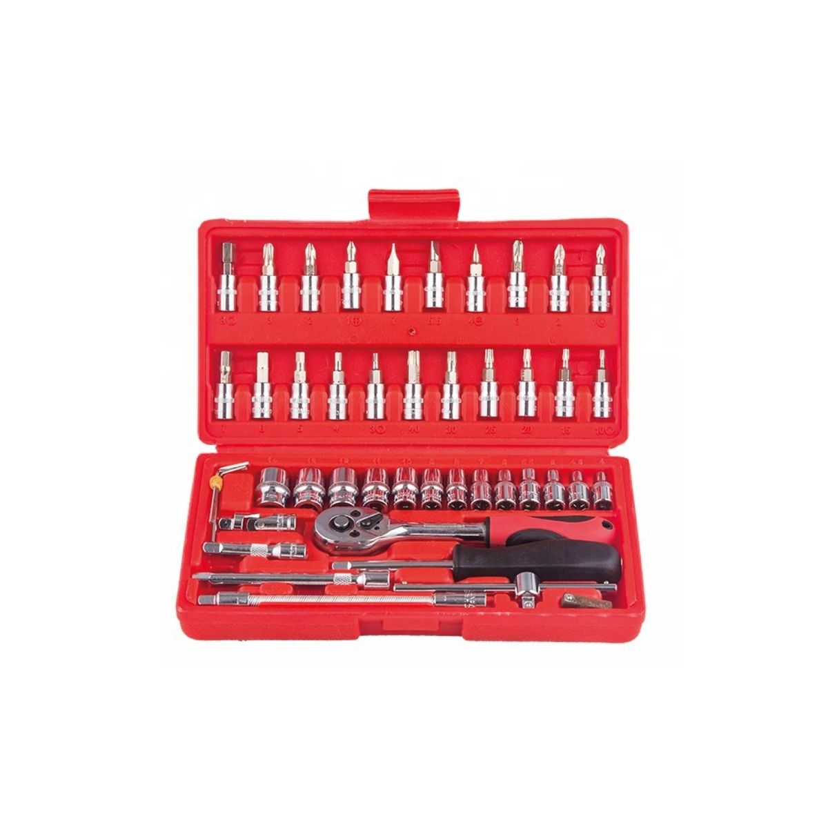 GENERICO - Juego Herramienta Dados Y Chicharra Con 46 Piezas - SC