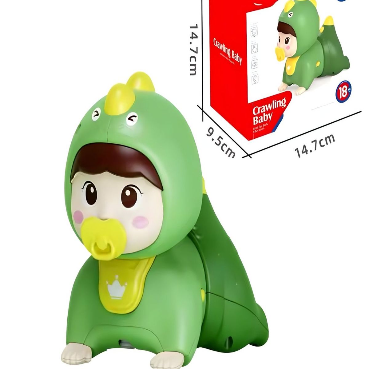 GENERICO - Juguete Didáctico Bebé Gateador Verde Huanger 28n5