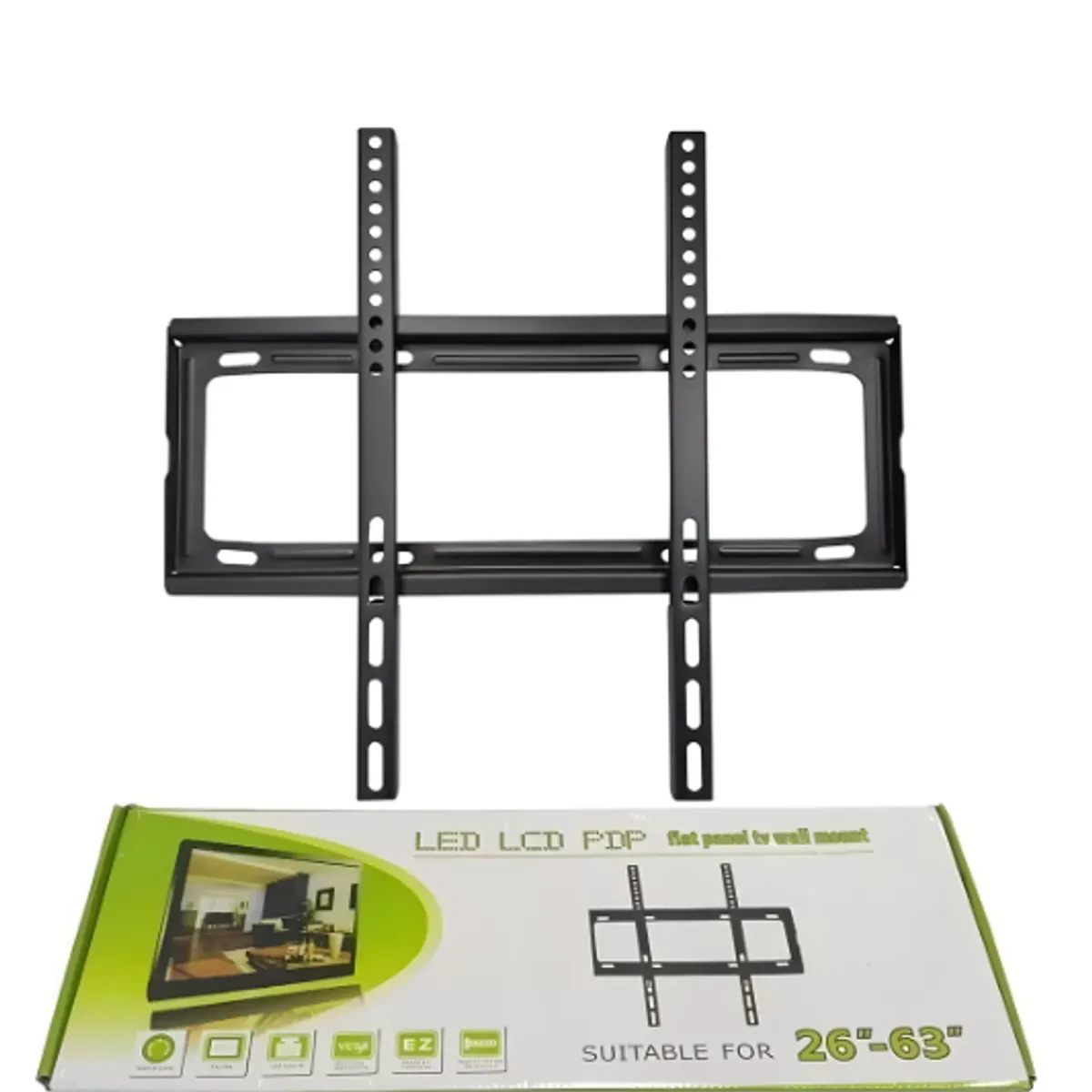 GENERICO - Soporte Fijo Led Plasma Lcd Tv De 26 A 63 Pulgadas. Color Negro