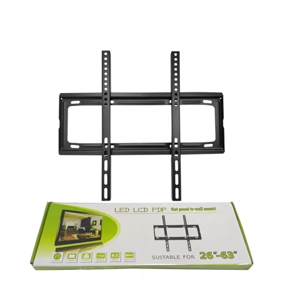 GENERICO - Soporte Fijo Led Plasma Lcd Tv De 26 A 63 Pulgadas. Color Negro