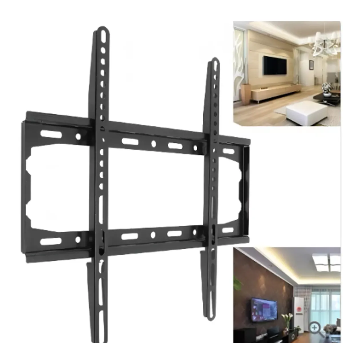 GENERICO - Soporte Fijo Led Plasma Lcd Tv De 26 A 63 Pulgadas. Color Negro