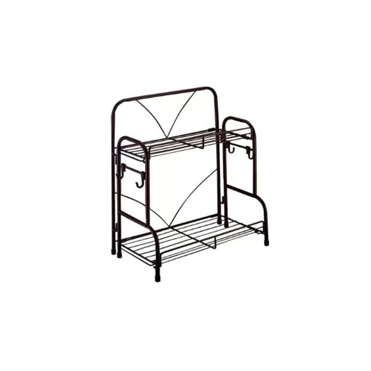 UNIVERSAL - Organizador 2 Estantes Especias Multiuso Fijo Metalico