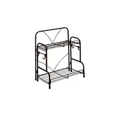 UNIVERSAL - Organizador 2 Estantes Especias Multiuso Fijo Metalico