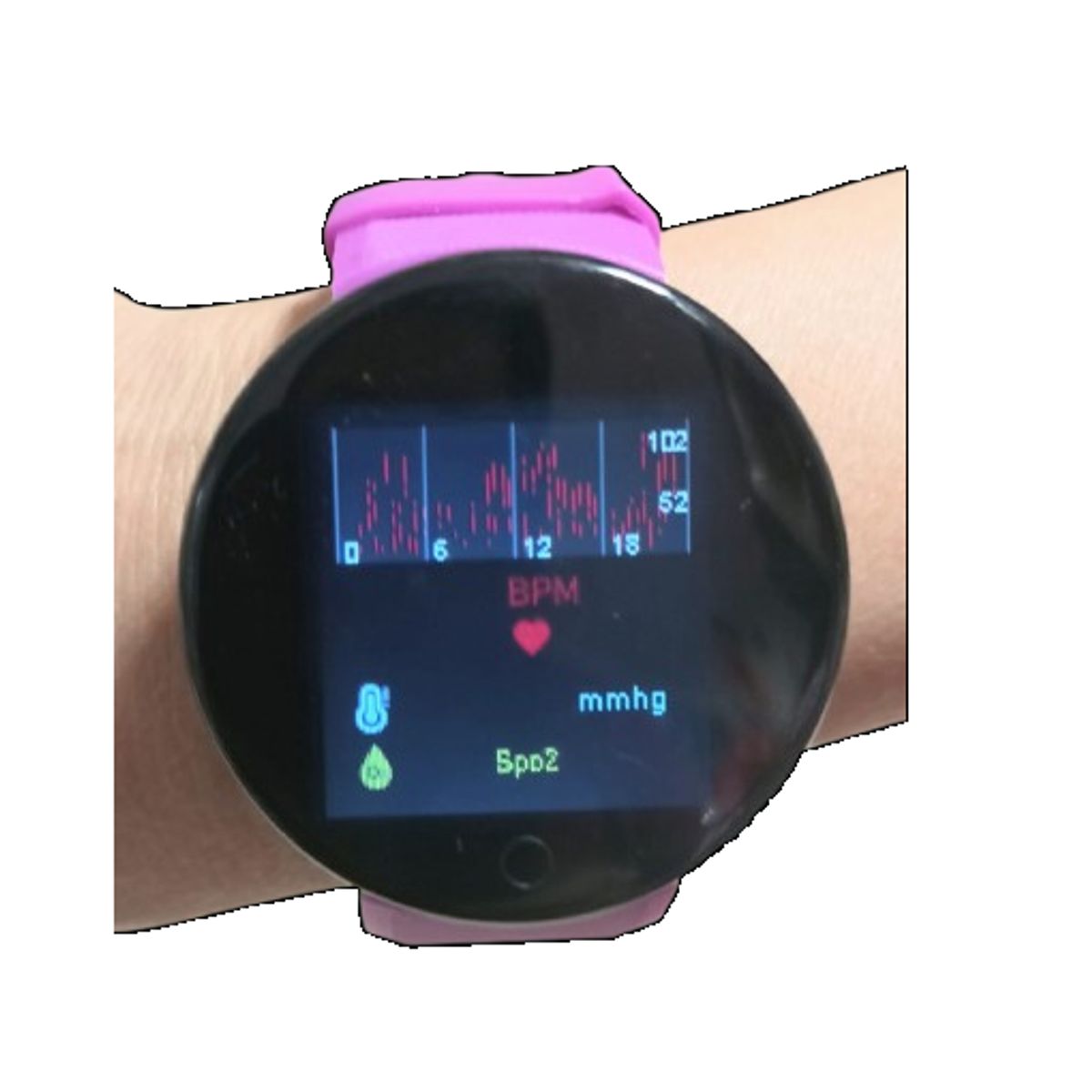 GENERICO - Reloj D18 Inteligente morado