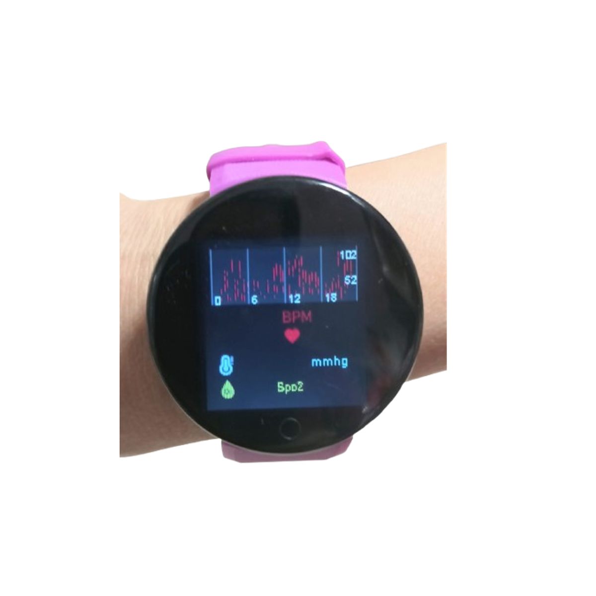 GENERICO - Reloj D18 Inteligente morado