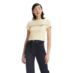 LEVIS - Polera Mujer Sporty Tee Amarillo