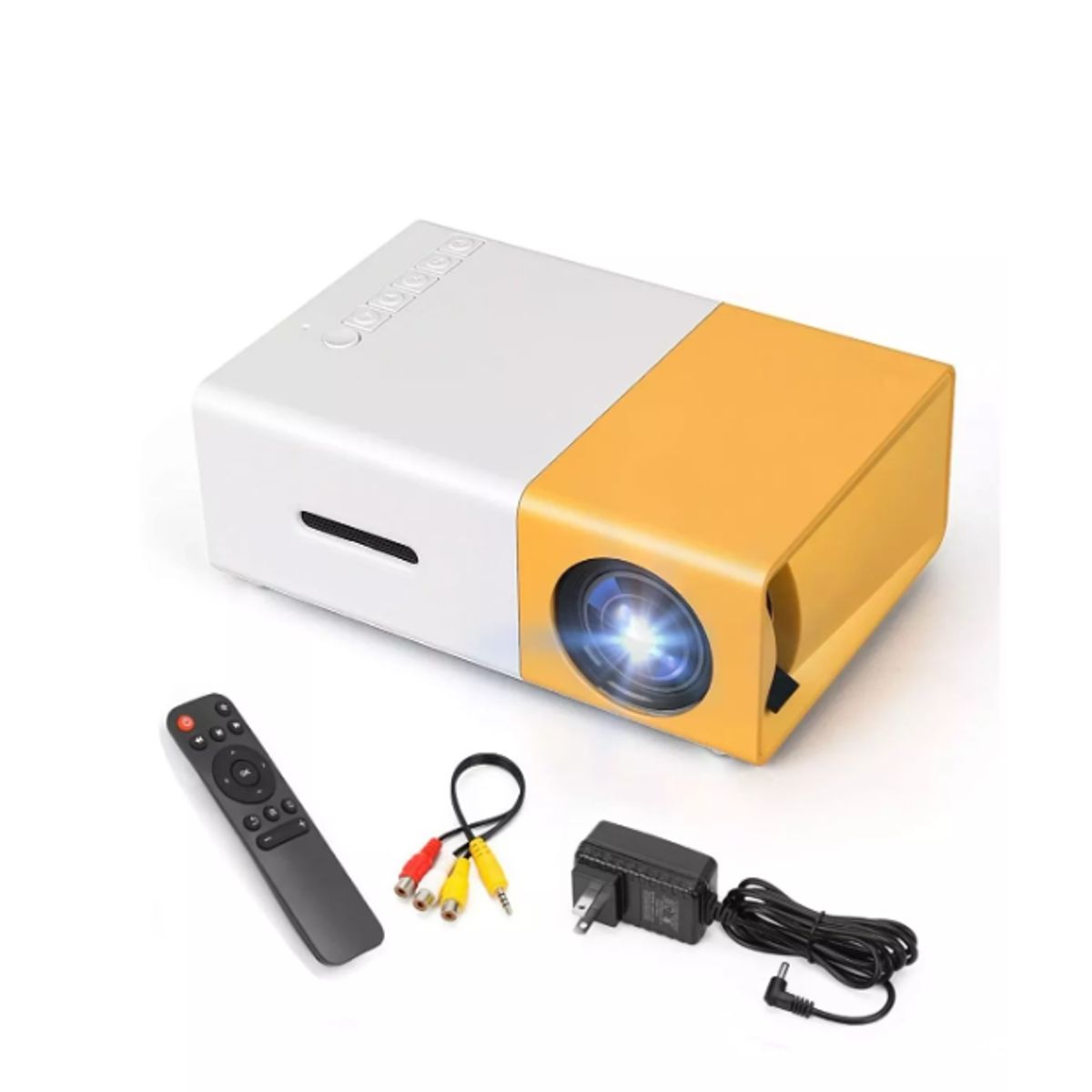 GENERICO - Mini Proyector Led Hd Portátil Av Hdmi Lcd + Control Remoto