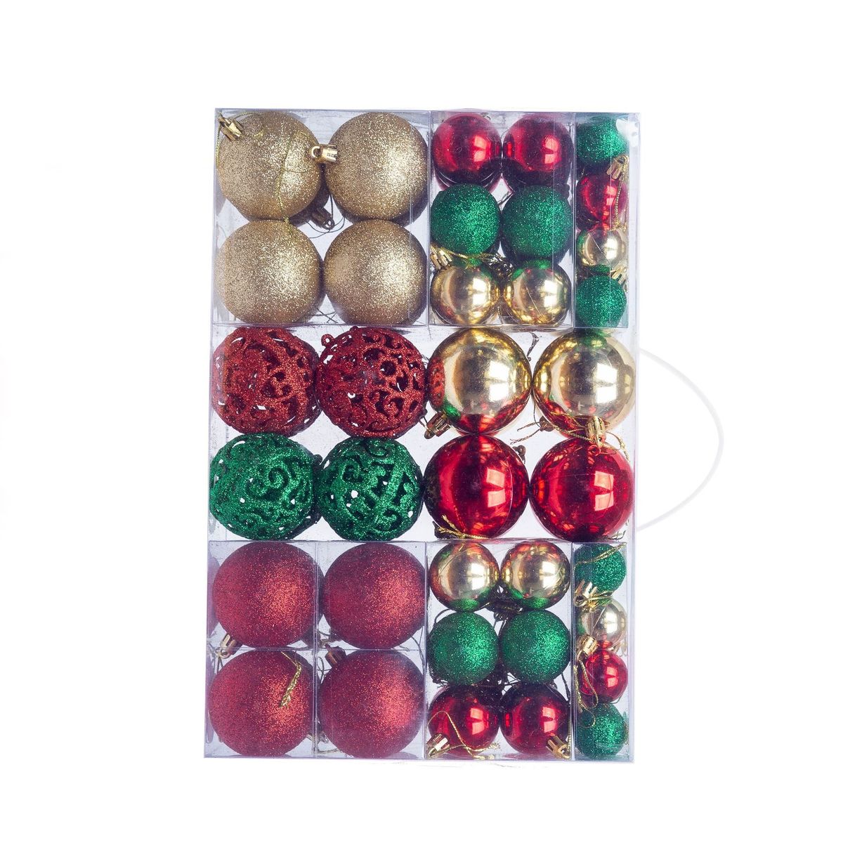 GENERICO - Pack 100 Bolas De Navidad Adorno Decoración Esfera Navideñas