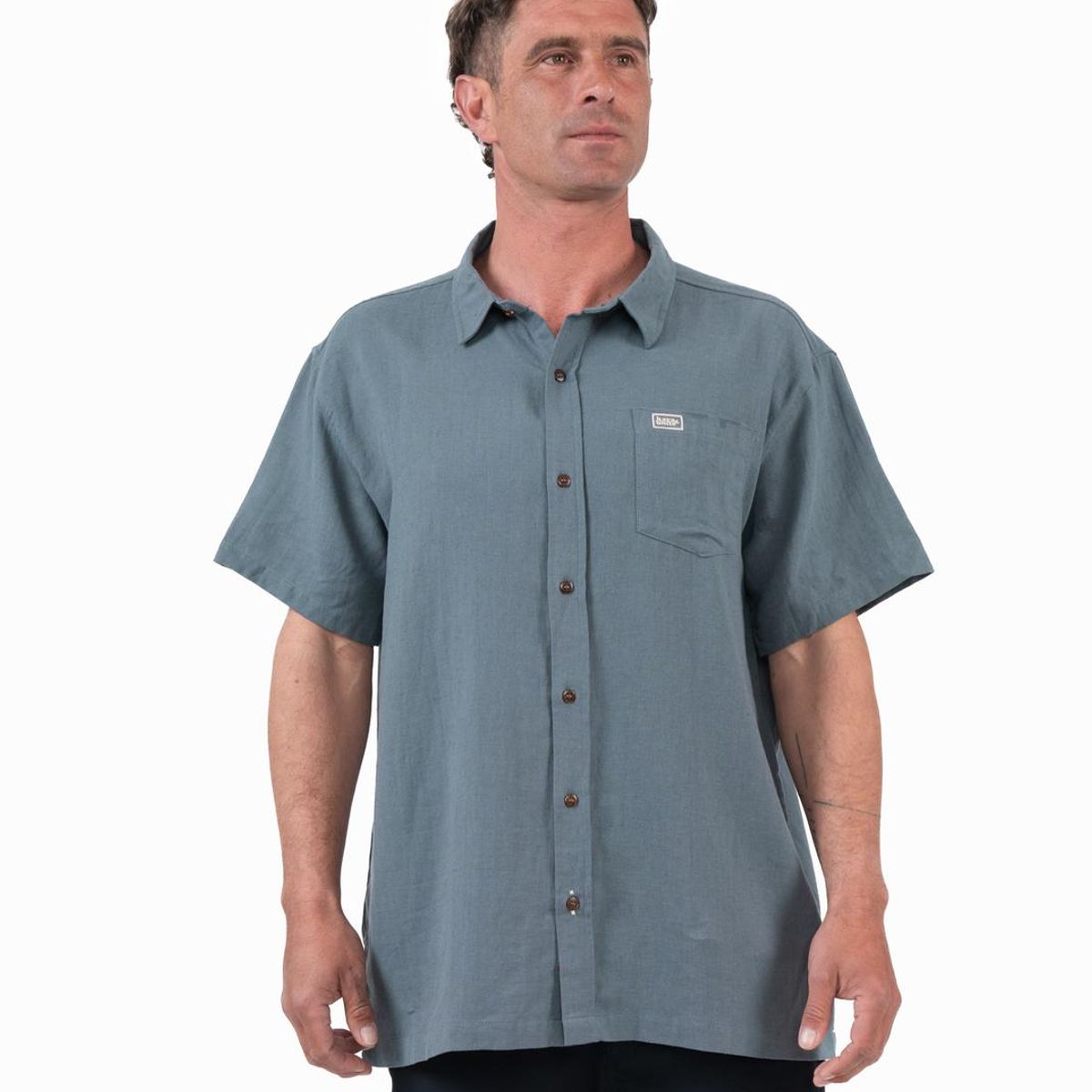 KAYA UNITE - Camisa de Lino Petrol