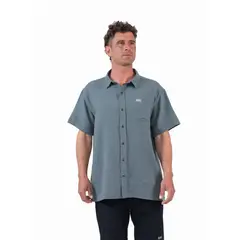 KAYA UNITE - Camisa Lino Petrol