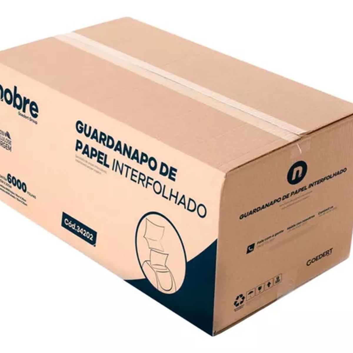 NOBRE - Caja De Servilletas Interfoliadas 6000 Hojas Nobre