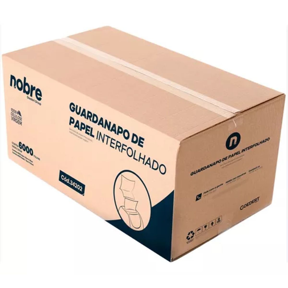 NOBRE - Caja De Servilletas Interfoliadas 6000 Hojas Nobre