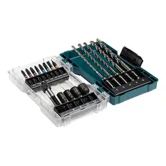 MAKITA - Set Brocas Sds Plus, Puntas Y Dados 18 Piezas E-07026