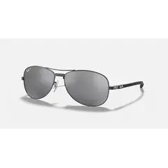 RAY BAN - Lentes de Sol Aviator RB8301 Gunmetal/Plata Polarizado 59