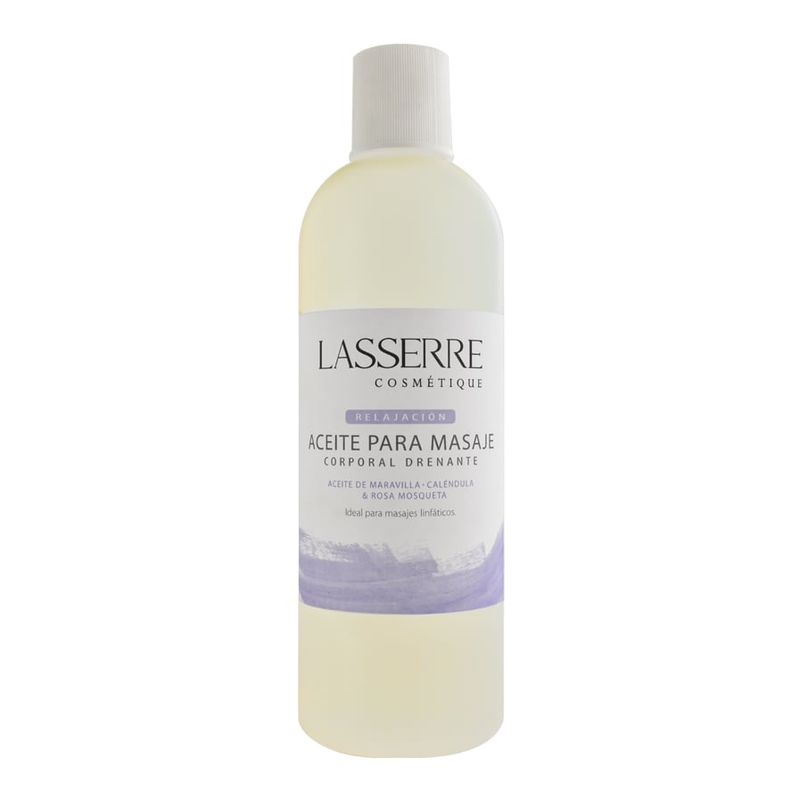 LASSERRE COSMETIQUE - Aceite Masaje Corporal Drenante 1 litro Lasserre Cosmétique