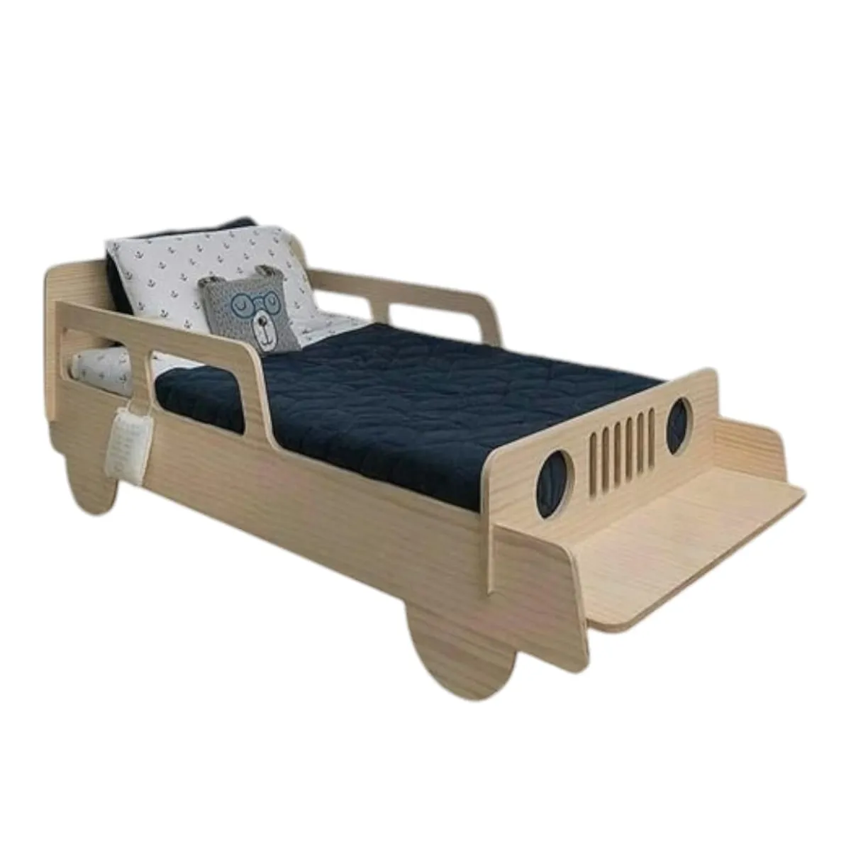 GENERICO - Cama Infantil Estilo Jeep Plaza Media