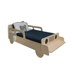 GENERICO - Cama Infantil Estilo Jeep Plaza Media